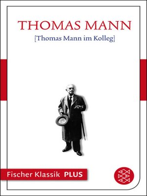 cover image of Thomas Mann im Kolleg
